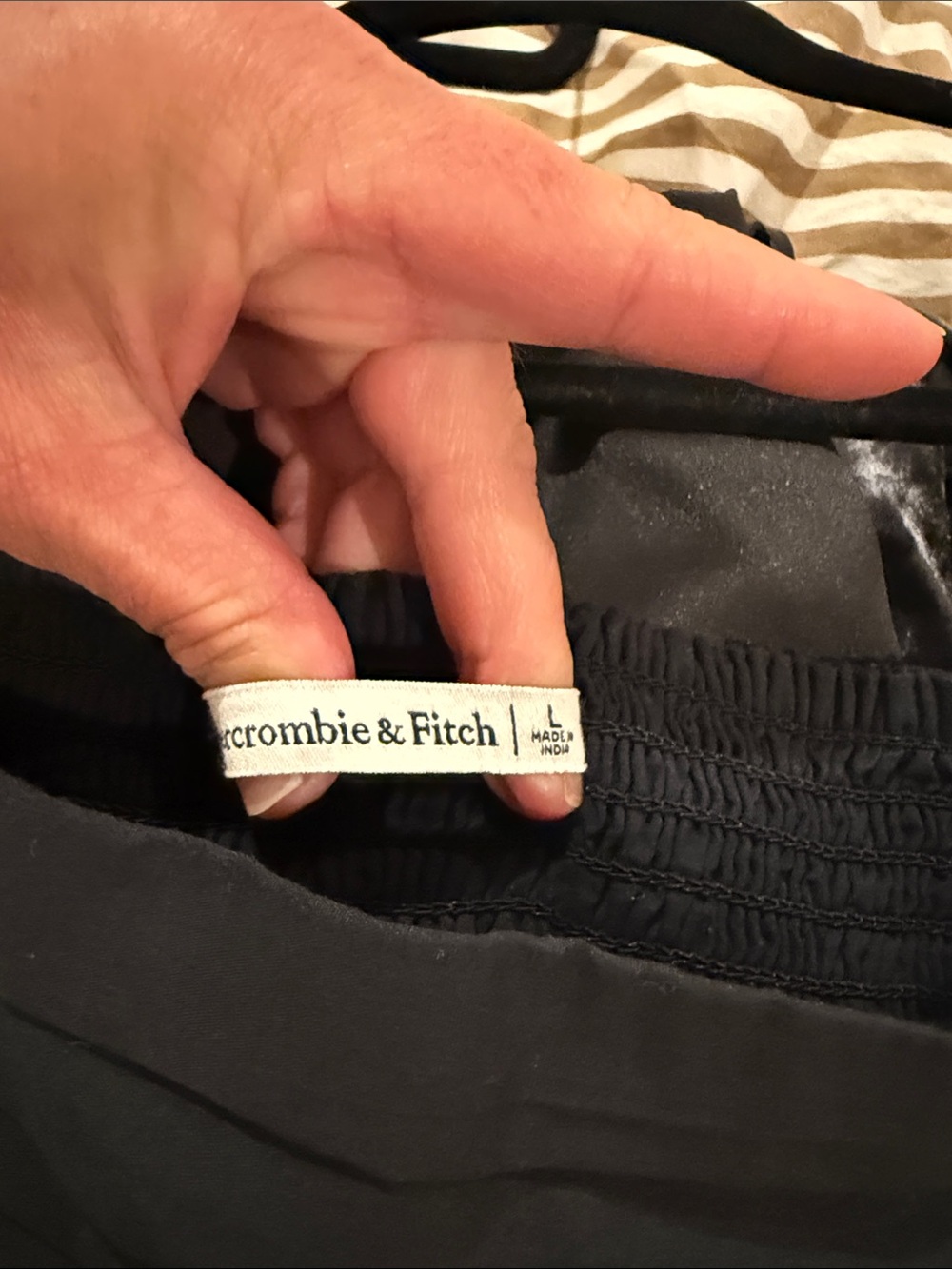 Abercrombie & Fitch black Puff-Sleeve Square-Neck Mini Dress - Picture 2 of 4
